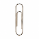 SILVER PAPER CLIP 50MM 40PCS