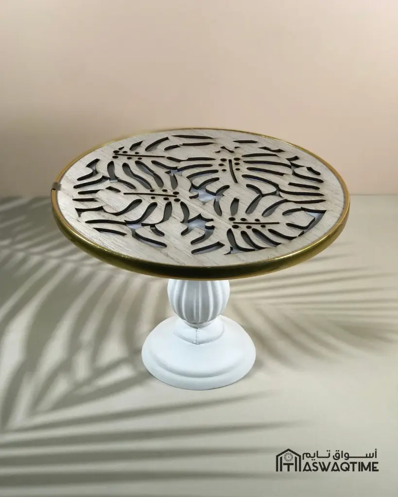 SMALL ROUND TRAY WITH STAND