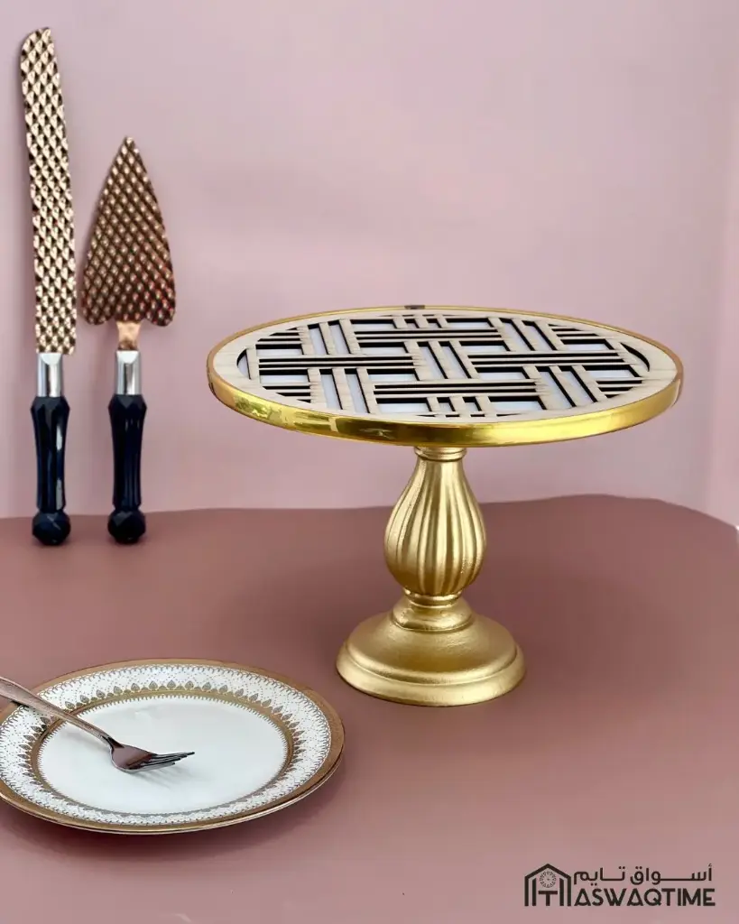 SMALL ROUND TRAY WITH STAND