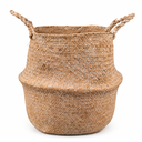 STRAW MULTIUSE BASKET W/HANDLES NO3 32x28 cm
