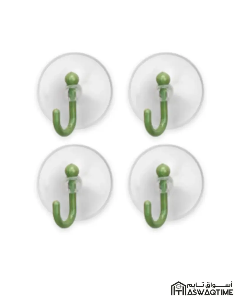 SUNPLAST 4pcs TRANSPARENT SUCTION HOOK