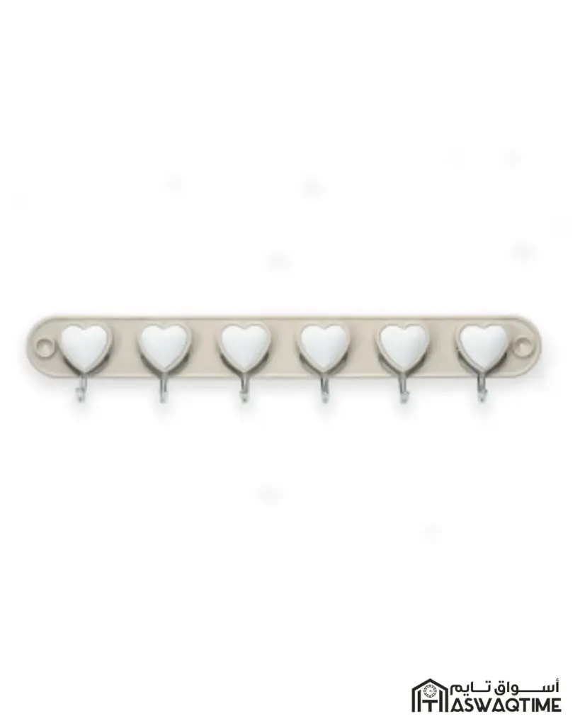 SUNPLAST 6pcs HEART HANGER