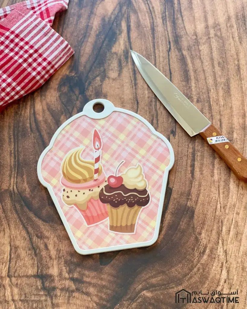 SUNPLAST CUPCAKE MDF PLASTIC COVERED CUTTING BOARD 