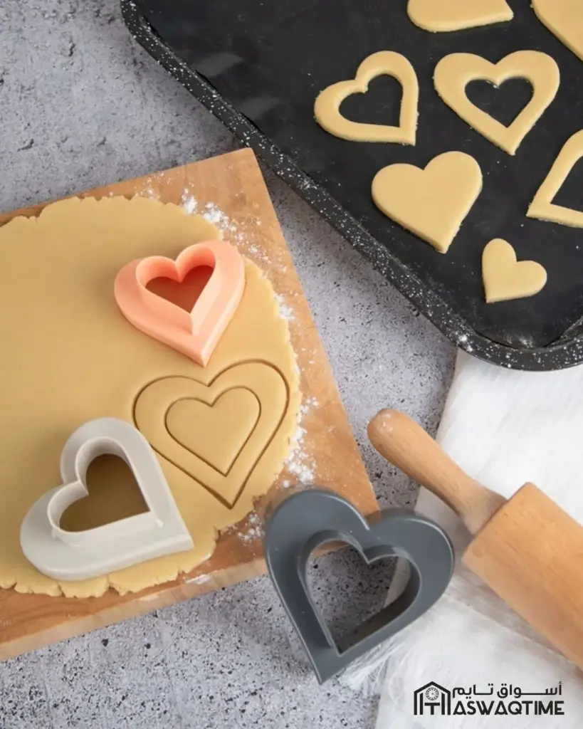 SUNPLAST HEART COOKIE CUTTERS (3pcs)