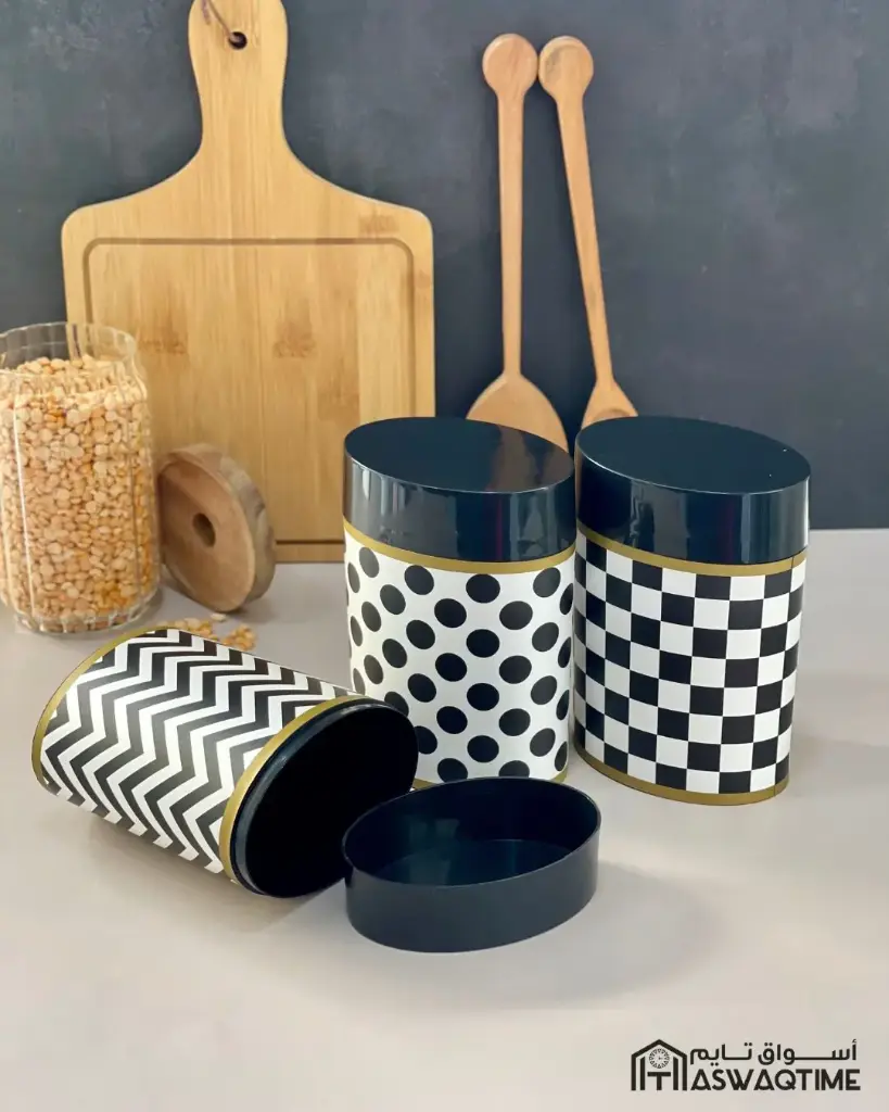 SUNPLAST ROUND CONTAINER 0.8ltr (B/W DESING)