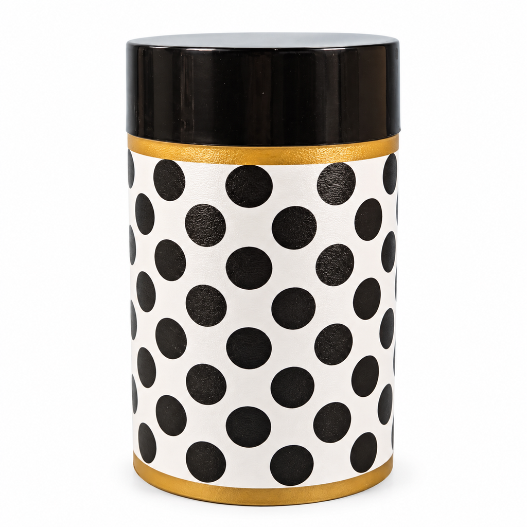 SUNPLAST ROUND CONTAINER 0.8ltr (B/W DESING)