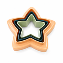 SUNPLAST STAR COOKIE CUTTERS (3pcs) 