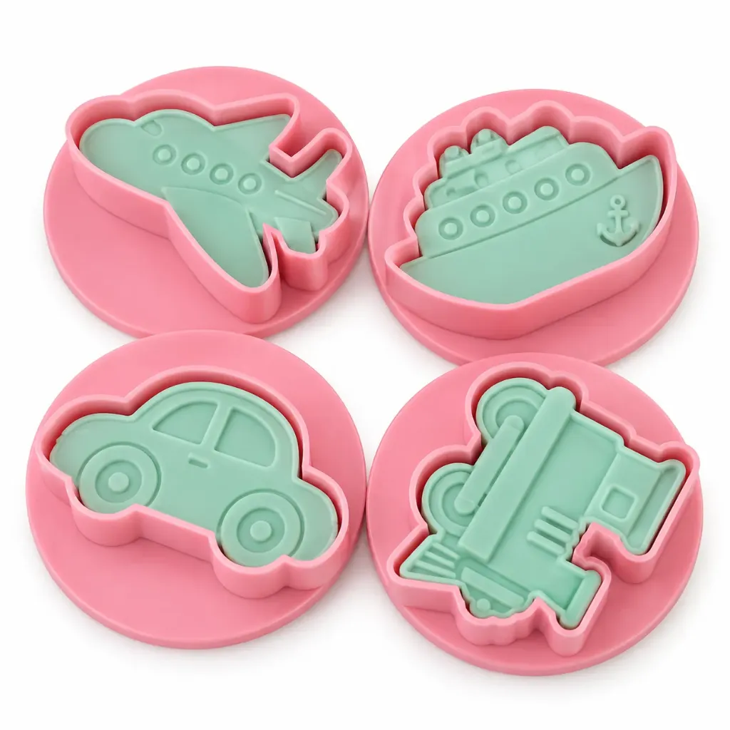 SUNPLAST 4 PCS VEHICLE COOKIE CUTTER SET