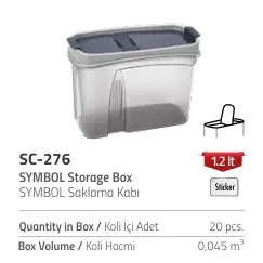 SYMBOL STORAGE JAR 1.2 ltr