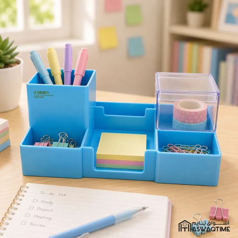 TRANSPARENT SQUARE BOX PEN HOLDER