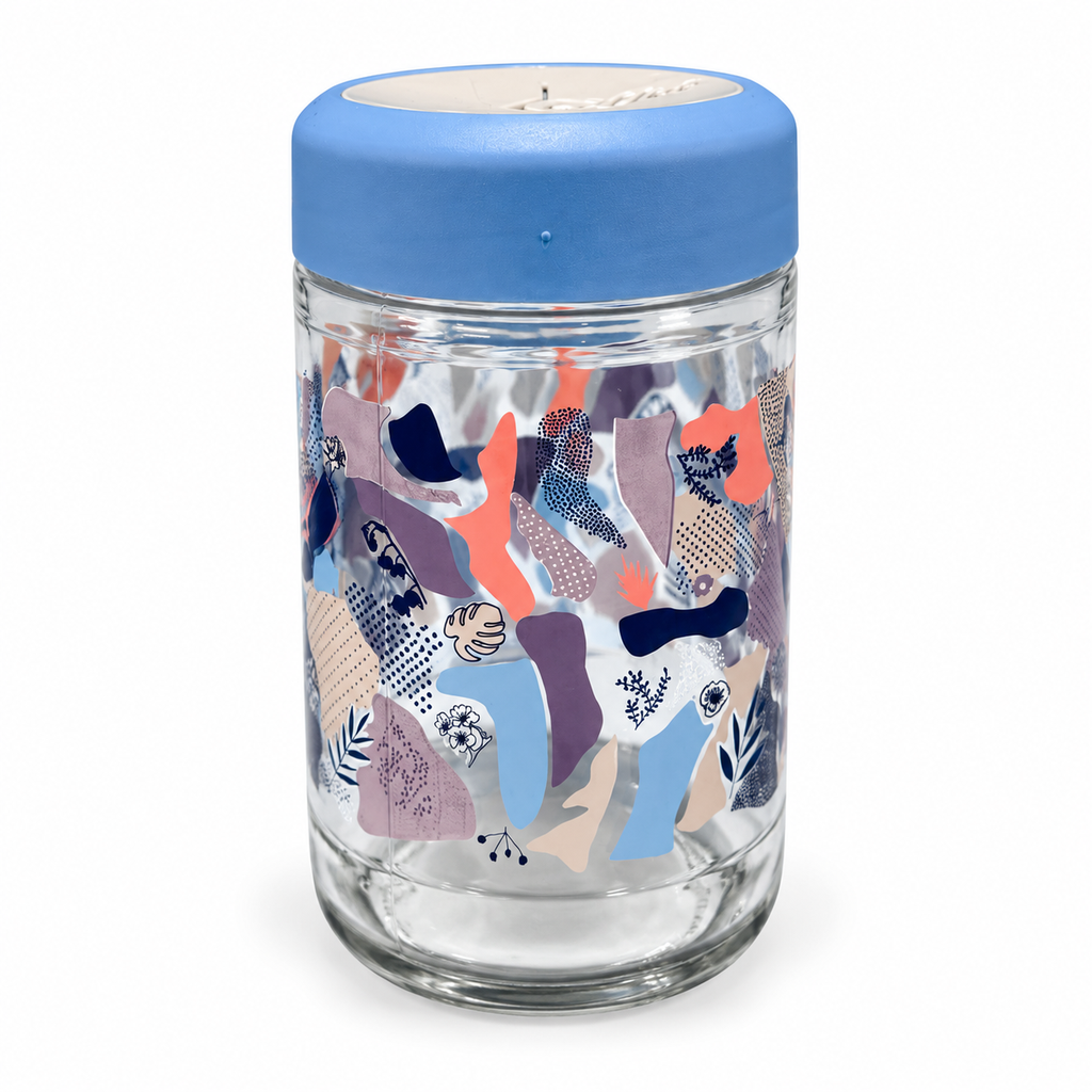 HANE VALETTA PATTERNED STORAGE JAR  660CC