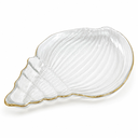 WENZI PATTEN GLASS WITH GOLD EDGES 20x11x3 CM 