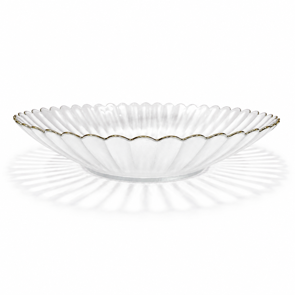 WENZI PATTEN GLASS WITH GOLD EDGES 24.5x5x12 CM 