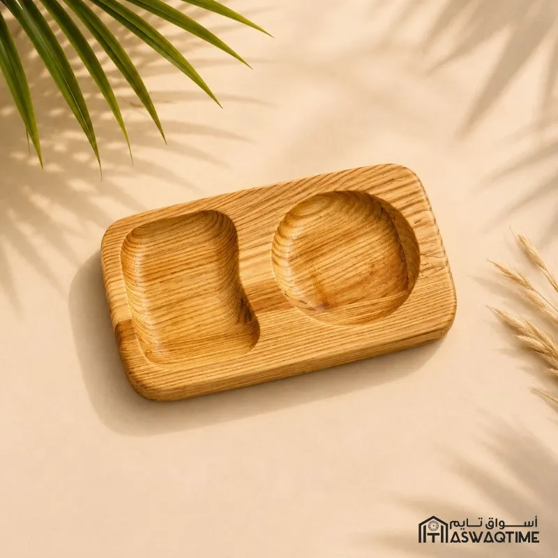 ZEMBU WOOD COOKIE TEA PLATE [[OFFER]]