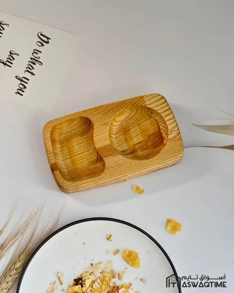 ZEMBU WOOD COOKIE TEA PLATE [[OFFER]]