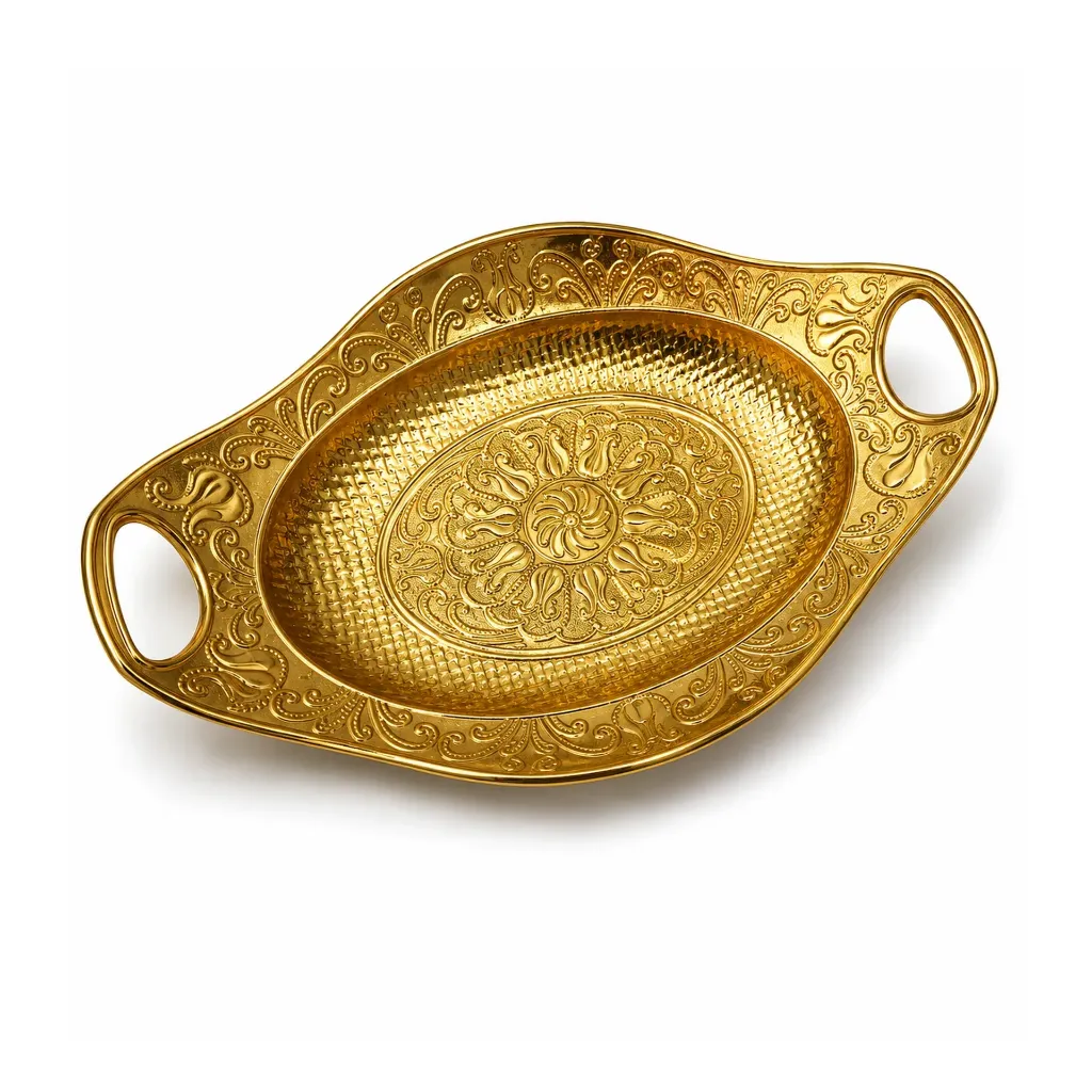 ORNATE EMBOSSED DECORATIVE DISH