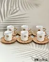 OTANTIK ROSETTI – 6 PORCELAIN CUPS AND 6 SAUCER