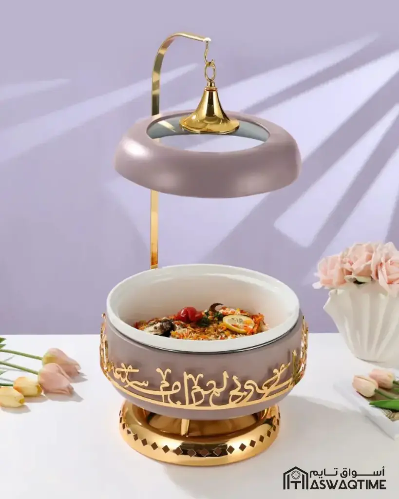 OTANTIK SERVING BUFFET - L FROM JIWAR - PURPLE + GOLD SERVING BUFFET - L 