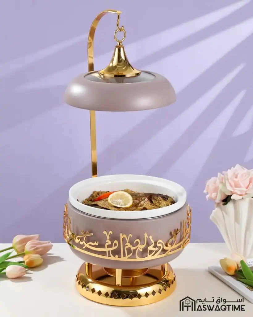 OTANTIK SERVING BUFFET - M FROM JIWAR - PURPLE + GOLD SERVING BUFFET - M 