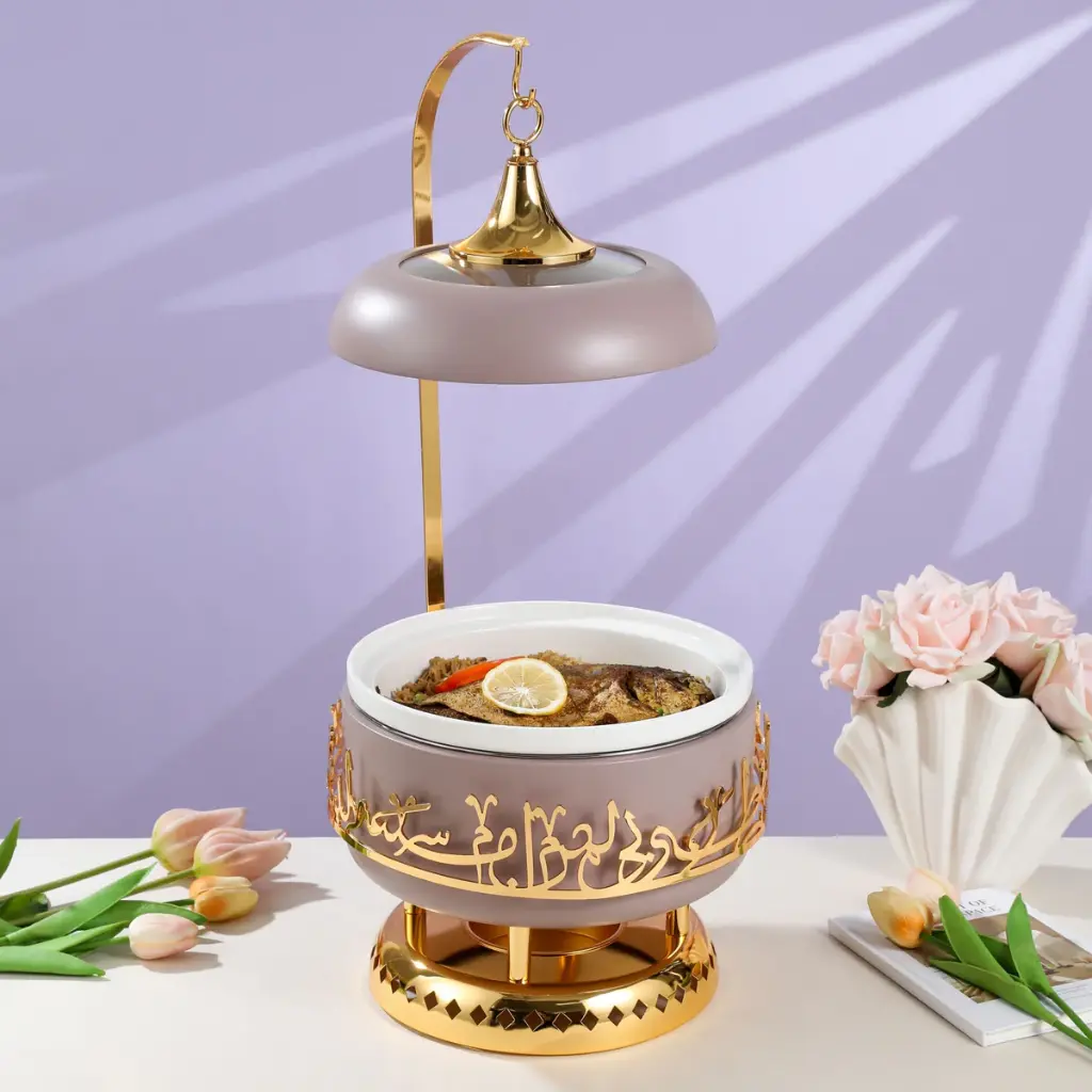 OTANTIK SERVING BUFFET - M FROM JIWAR - PURPLE + GOLD SERVING BUFFET - M 
