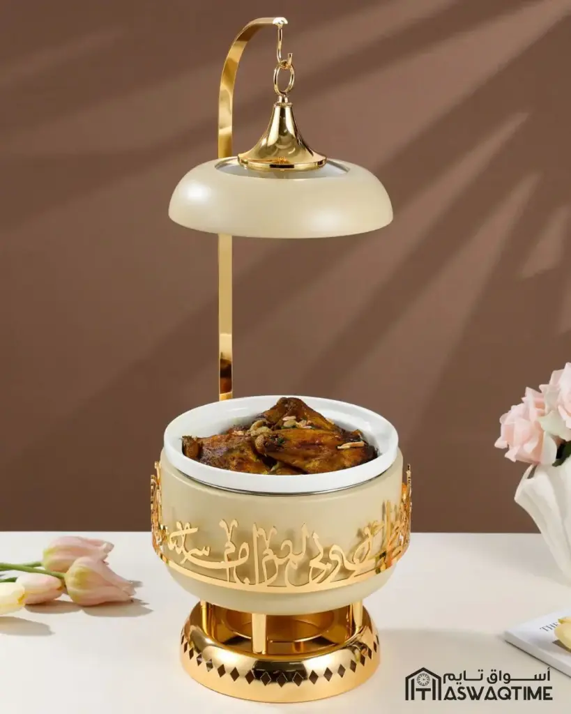 OTANTIK SERVING BUFFET -S FROM JIWAR - IVORY + GOLD SERVING BUFFET -S