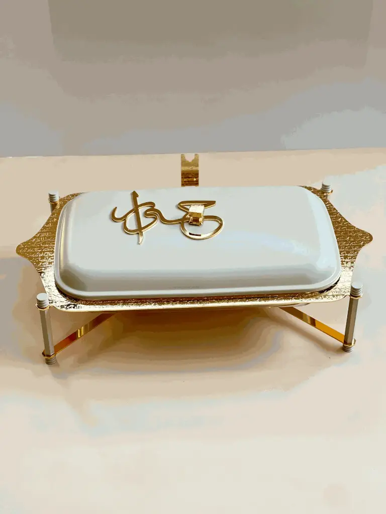 OTANTIK  STAINLESS STEEL BUFFET - L FROM JIWAR - BEIGE + GOLD STAINLESS STEEL BUFFET – L