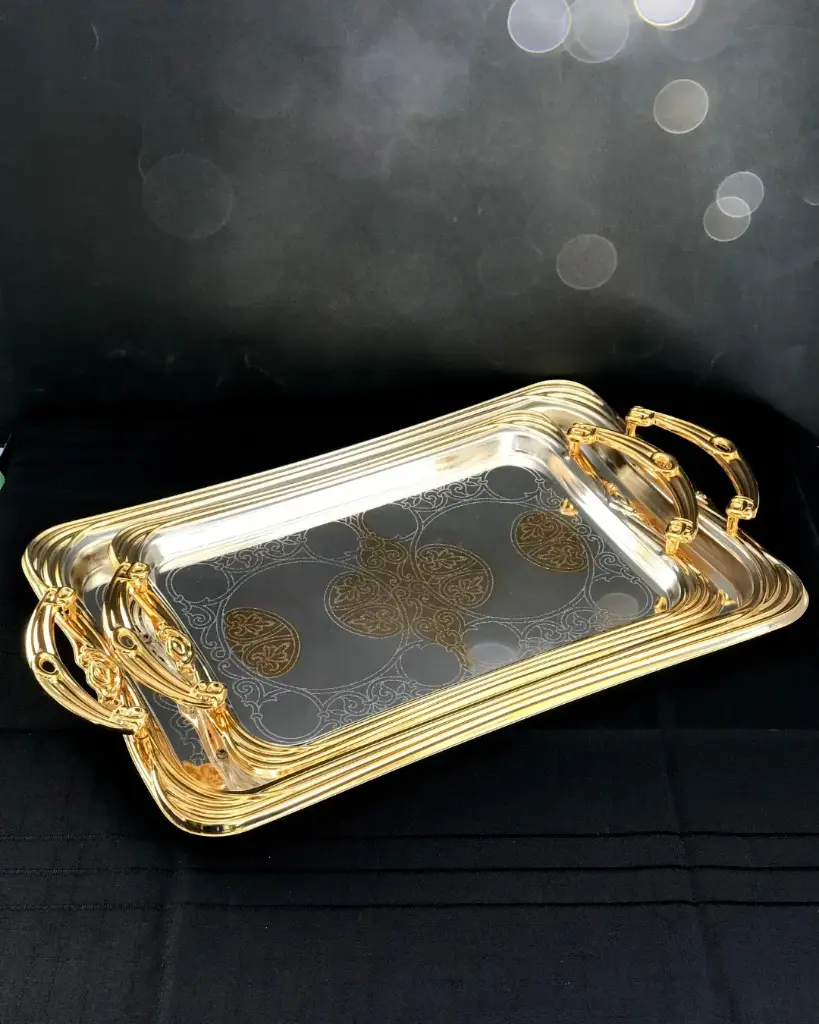GERMAX  GOLDEN TRAY 2PCS