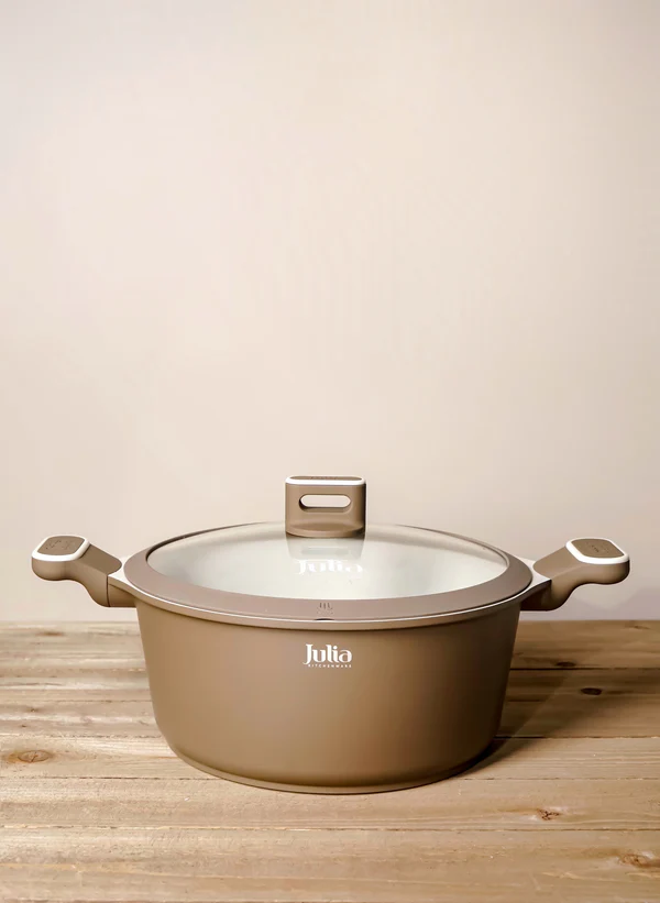 JULIA ELITE-PROF CASSEROLE WITH LID 28CMBROWN/BEIGE CASSEROLE WITH LID 