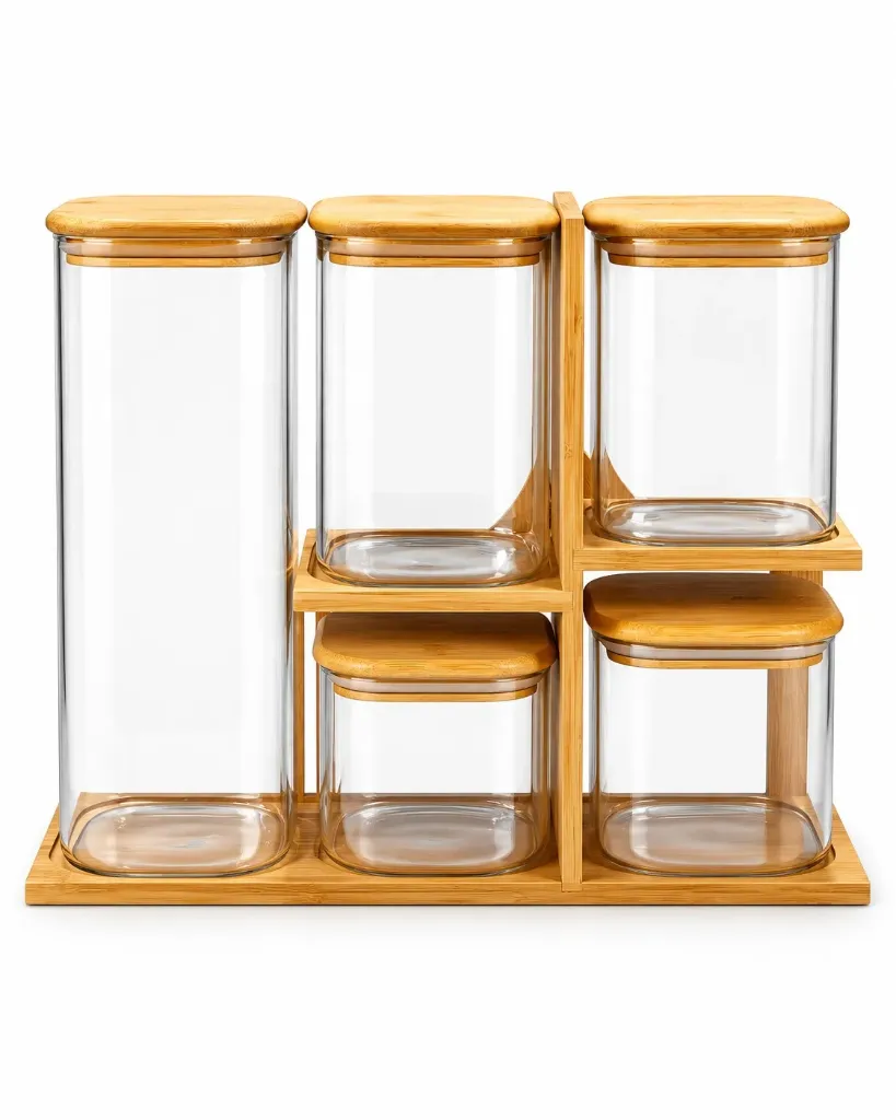 [GER-4038] GERMAX 5PCS STORAGE JARS