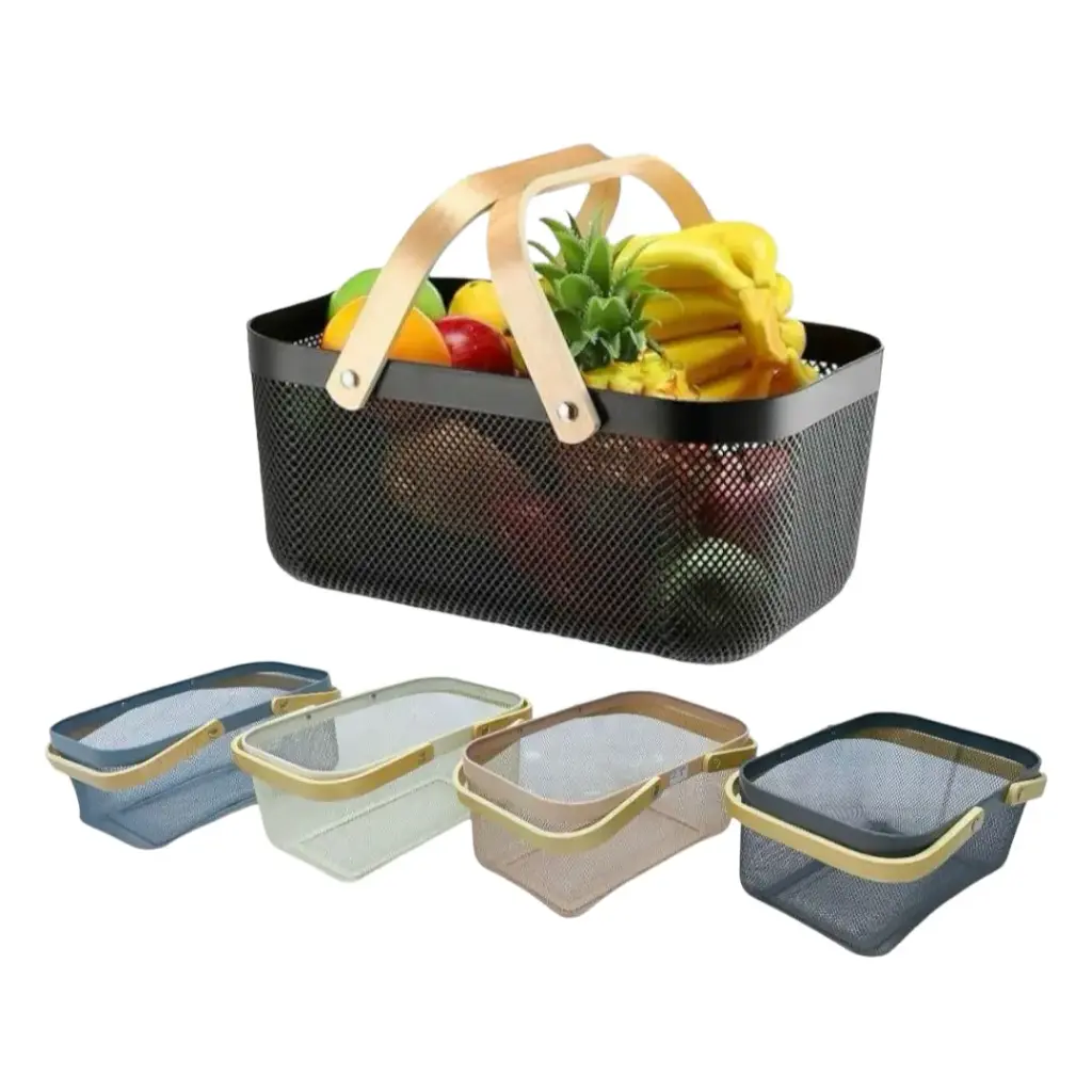 [DZ-1257] DELZA BASKET METAL RECTANGLE