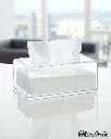 DELZA TRANSPARENT ACRYLIC TISSUE BOX