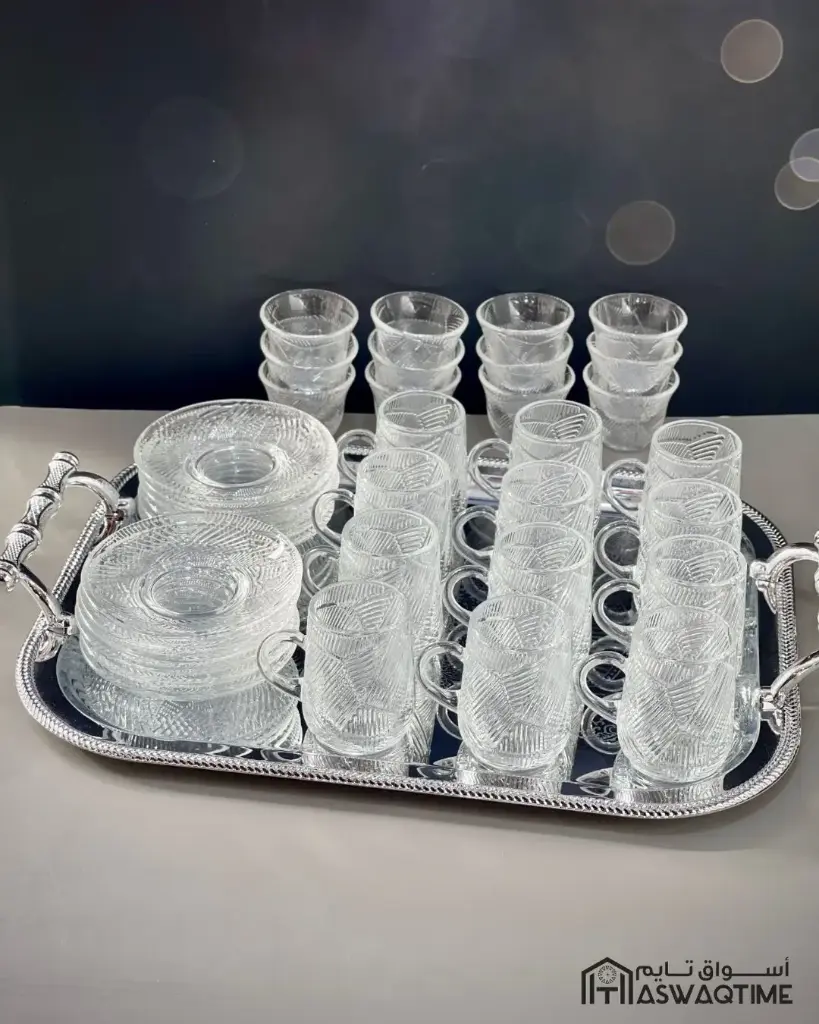 36PCS TEA CUPS, SAUCERS AND CAWA CUPS