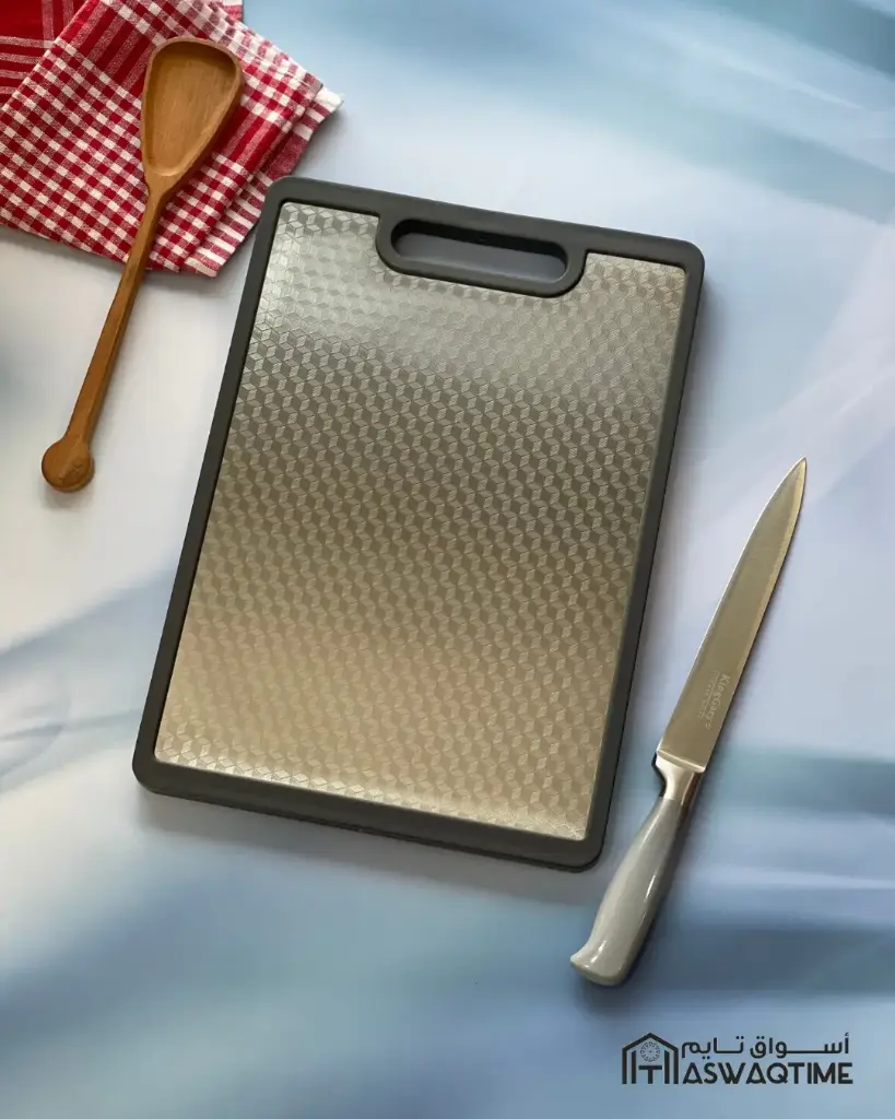 STAINLESS STEEL 2SIDES CUTTING BOARD 36x26 CM