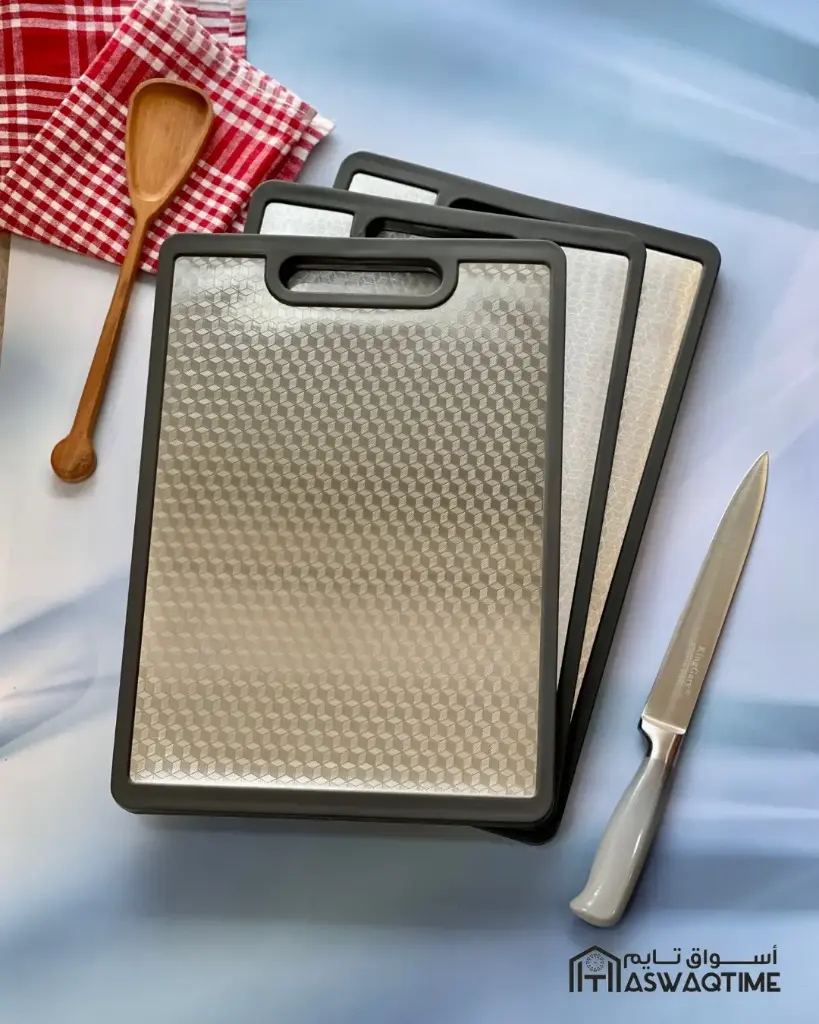STAINLESS STEEL 2SIDES CUTTING BOARD 38x26 cm