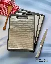 STAINLESS STEEL 2SIDES CUTTING BOARD 38x26 cm