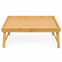 BAMBOO BED TRAY TABLE W/FOLDABLE LEGS