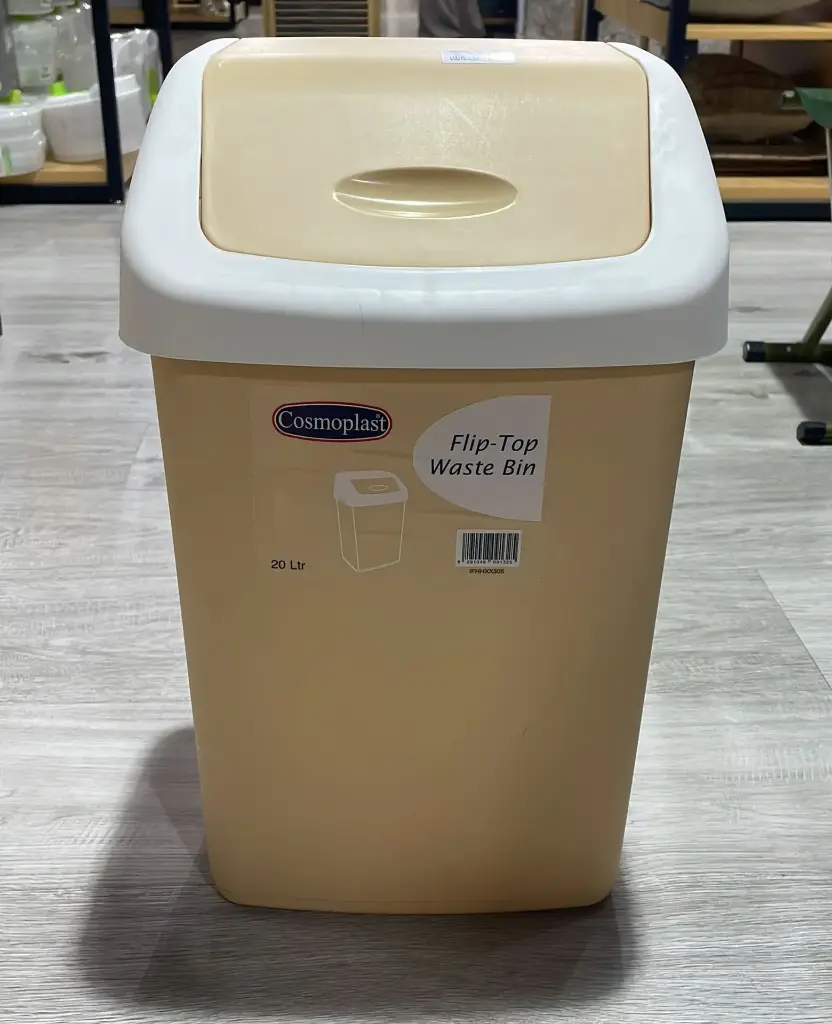 COSMO FLIP TOP WASTE BIN 20LTR