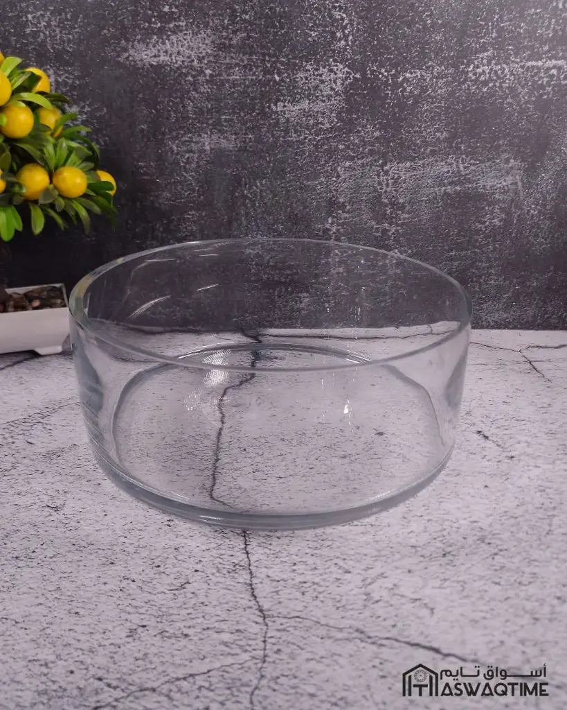 ELEGANT SALAD BOWL CLEAR 25*10CM