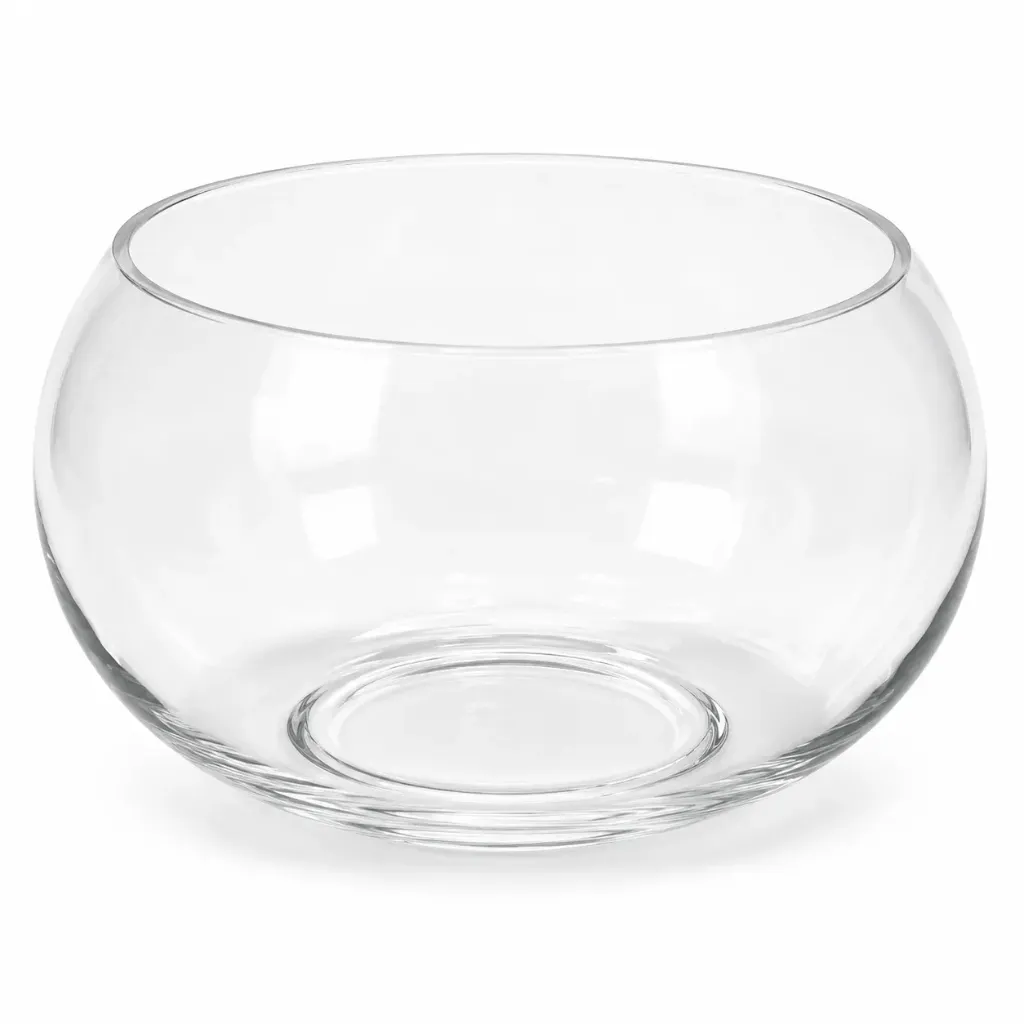 [JR-SB-300] ELEGANT SALAD BOWL CLEAR 27.3*14.7CM