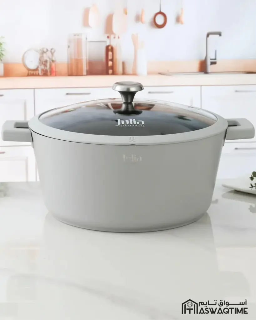 ELITE-LUX CASSEROLE WITH LID 28CMLIGHT GRAY