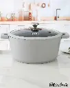 ELITE-LUX CASSEROLE WITH LID 28CMLIGHT GRAY