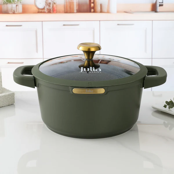 ELITE-TOP CASSEROLE WITH LID 20CMGREEN  