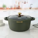 ELITE-TOP CASSEROLE WITH LID 32CMGREEN 