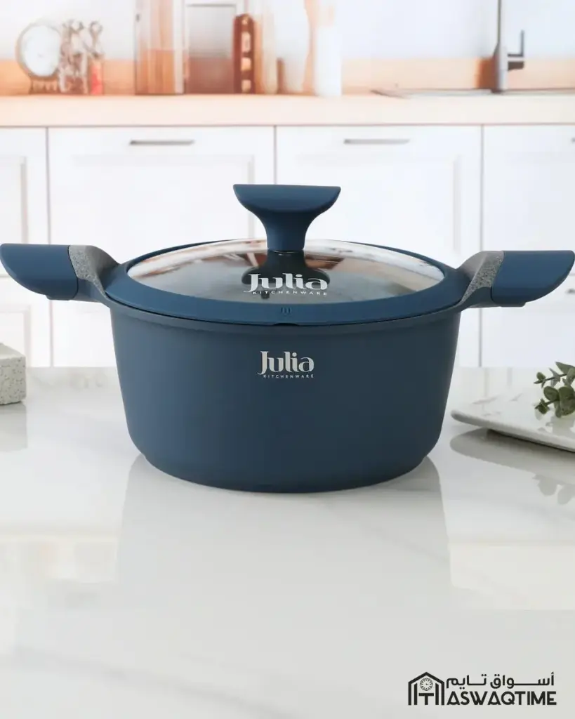 ELITE-UNI CASSEROLE WITH LID 28CM BLUE 