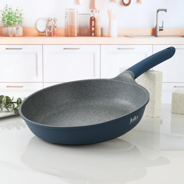 ELITE-UNI FRYPAN WITHOUT LID 24CM BLUE