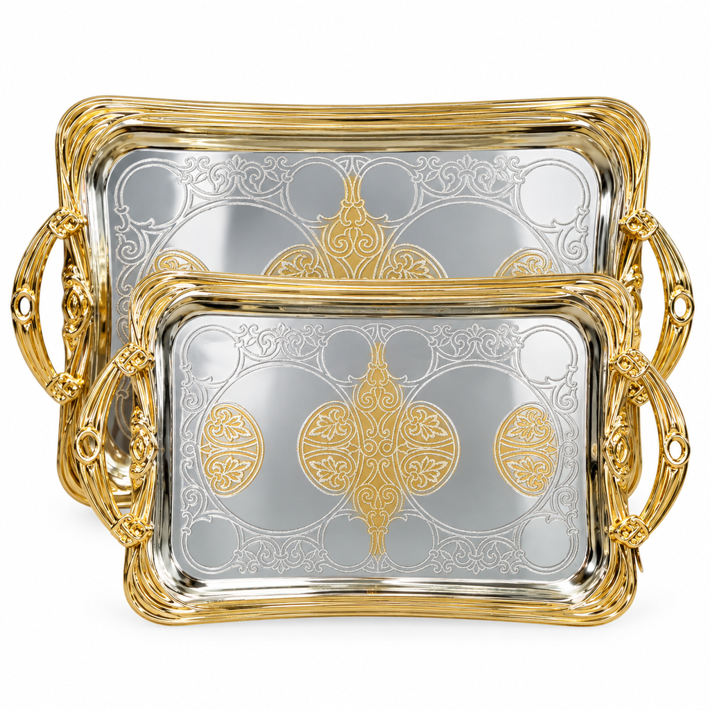 [GER-GER1857] GERMAX  GOLDEN TRAY 2PCS
