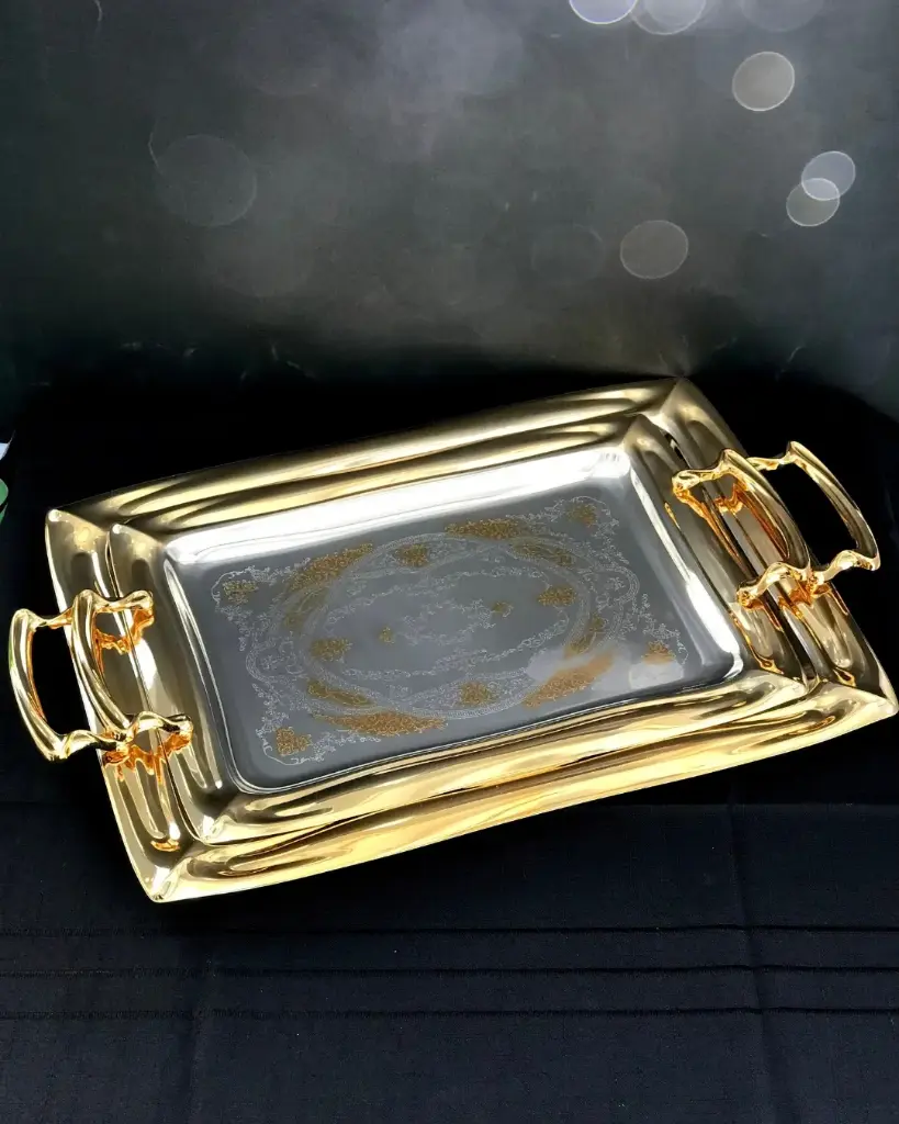 [GER-GER1838] GERMAX GOLDEN TRAY 2 PCS 