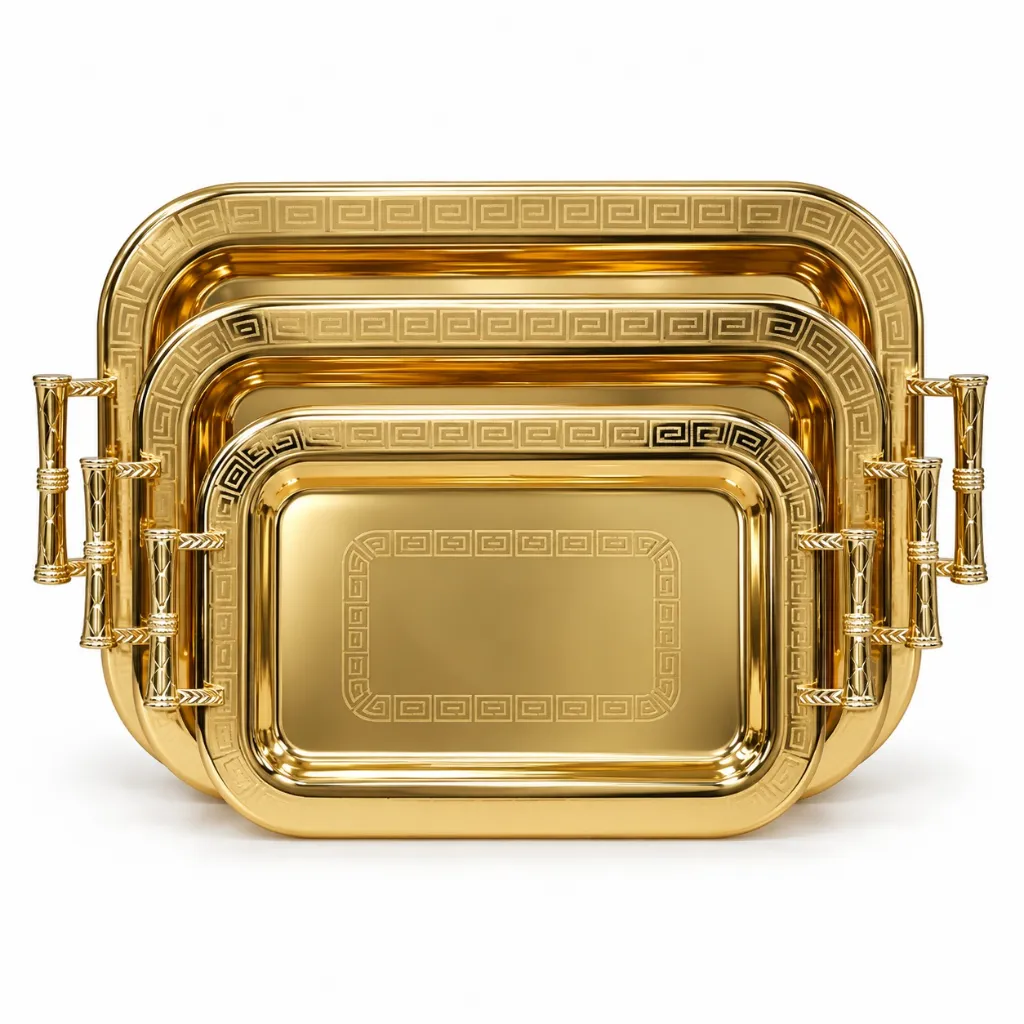 [GER-GER1875] GERMAX GOLDEN TRAY 3PCS