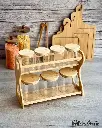 GERMAX STORAGE JARS WITH BAMBOO RACK 7PCS