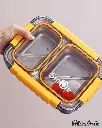 LEAK-PROOF 3PCS 3COMPARTMENTS STAINLESS STEEL LUNCH BOX